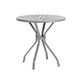 Modern Round Metal Patio Table: Durable Outdoor Furniture Design